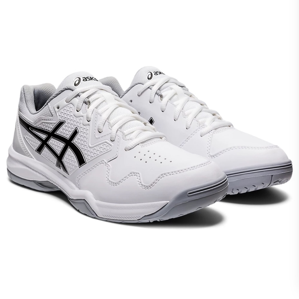 Asics Gel-Dedicate 7 White/Black Tennis Shoes | Men’s Size 9.5